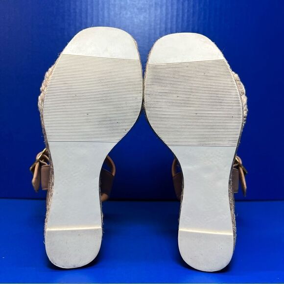 Cool Planet by Steve Madden Junee-W Platform Wedge Sandal in Natural Multi 5.5 - Picture 7 of 9